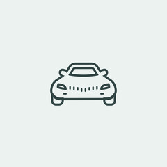 Car front view icon
