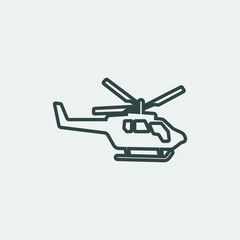 Military chopper icon