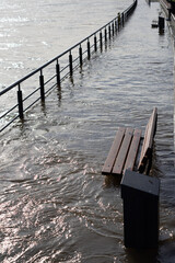 Hochwasser Ruhebank