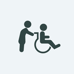 Handicapped patient icon