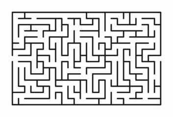 Abstract maze / labyrinth with entry and exit. Vector labyrinth 310.