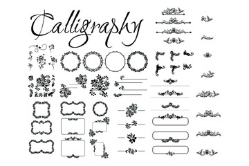 calligraphy vector pack for design project