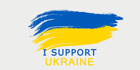 Obraz premium Pray to Ukraine. Stop war in Ukraine.No war. Save Ukraine. Vector illustration, flat design
