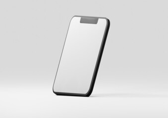 3D　3DCG　スマートフォン　携帯電話　スマホ　ビジネス　立体イラスト　コピースペース　フレーム　イラスト素材