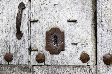 Iron door lock
