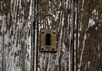 Iron door lock