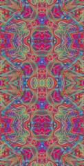 Fractodome Colorful Seamless Fractal Patterns