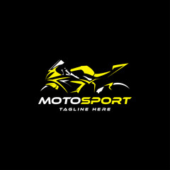 Motor sport logo template, vector illustration