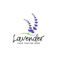 Abstract lavender icon template logo design. Vector illustration