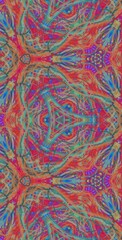 Fractodome Colorful Seamless Fractal Patterns