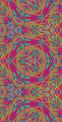 Fototapeta premium Fractodome Colorful Seamless Fractal Patterns