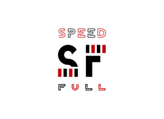 fast and speed logo vector
