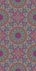 Fractodome Colorful Seamless Fractal Patterns