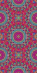 Fractodome Colorful Seamless Fractal Patterns
