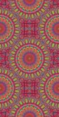 Fractodome Colorful Seamless Fractal Patterns