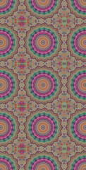 Fractodome Colorful Seamless Fractal Patterns