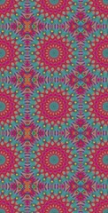 Fractodome Colorful Seamless Fractal Patterns