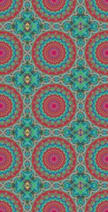 Fractodome Colorful Seamless Fractal Patterns
