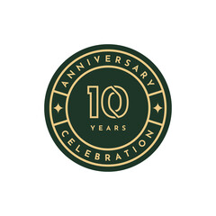 10 Years anniversary celebration design