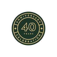 40 Years anniversary celebration design