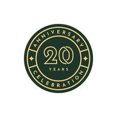 20 Years anniversary celebration design