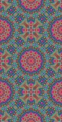 Fractodome Colorful Seamless Fractal Patterns