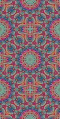 Fractodome Colorful Seamless Fractal Patterns