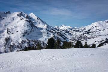 Fototapeta na wymiar Ski region Obertauern, Austria