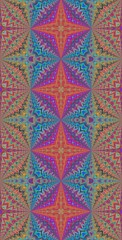 Fractodome Colorful Seamless Fractal Patterns