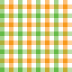 Orange and green seamless checkered pattern background
