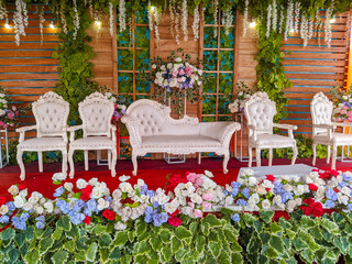 wedding ceremony in the garden