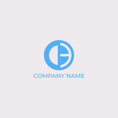 Initial, Corporate CE Logo Design In Illustrator.