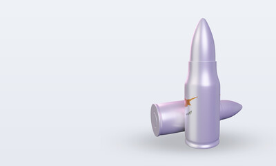 3d bullet Cyprus flag rendering right view