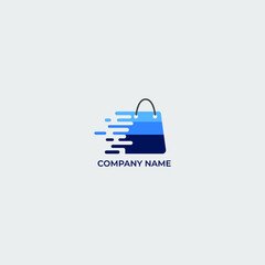  Creative Online Shopping Logo Design In Illustration on White Background.