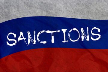 Russian flag, Ukraine, stop war, sanctions
