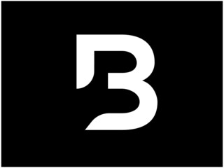Black and white B. Modern B logo vector. Capital b logo. Brand. creative. Logo, Brand Identity Inspiration. Art. Icon. symbol. illustration. Alphabet letter. Graphics. Templet vector. Lettering logo.