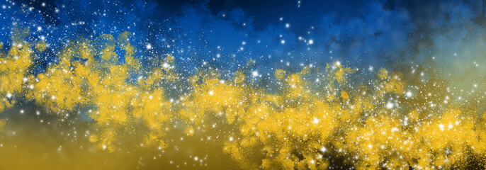 Space background with realistic nebula and lots of shining stars. Infinite universe and starry night. Colorful cosmos with stardust and the Milky Way. 