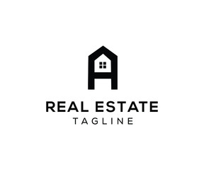 a real estate logo design, real estate logo, a home logo, a letter logo design