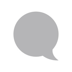 Speech or chat bubble filled vector icon. Talking or thought balloon symbol.