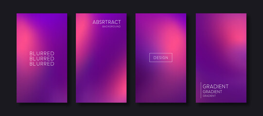 blurred abstract backgrounds set for apps, instagram, flyers, posters, presentations