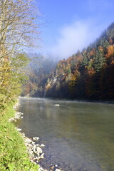 Rzeka Dunajec, Pieniński Park Narodowy, woda, zieleń,