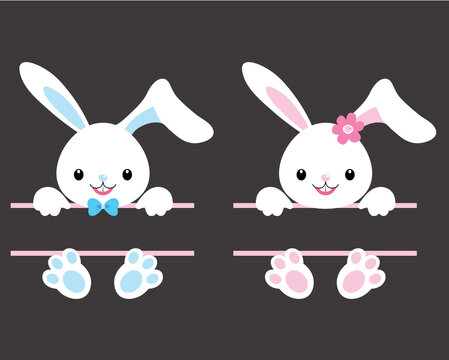 Bunny Easter boy and Girl Set