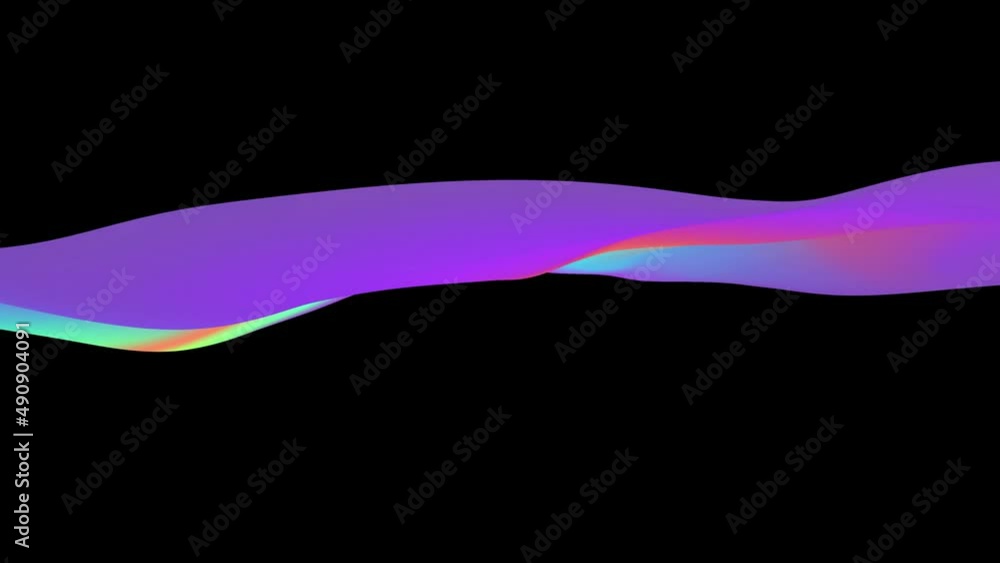 Poster blue orange purple colorful gradient background. seamless loop 4k. abstract wave color flow. motion 
