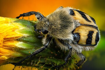 bee on yellow flower