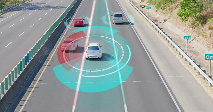 AI car analyzes Road