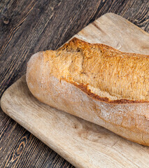 fresh delicious bread made from flour and other natural products