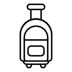 suitcase, suitcase icon for traveling