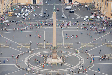 Vatican, Rome, Italy - June 2000: View of St. Peter's Square