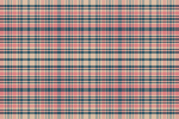 Seamless tartan plaid pattern with texture and pastel color.