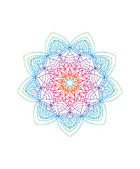 Mandala vector, Mandala ornament, Mandala flower, colorful mandala.
